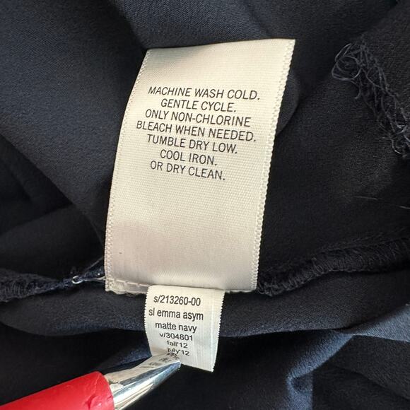 Banana Republic Blouse WMNS S Sleeveless One Shoulder Sheer Lightweight Tank-Top - Picture 8 of 8